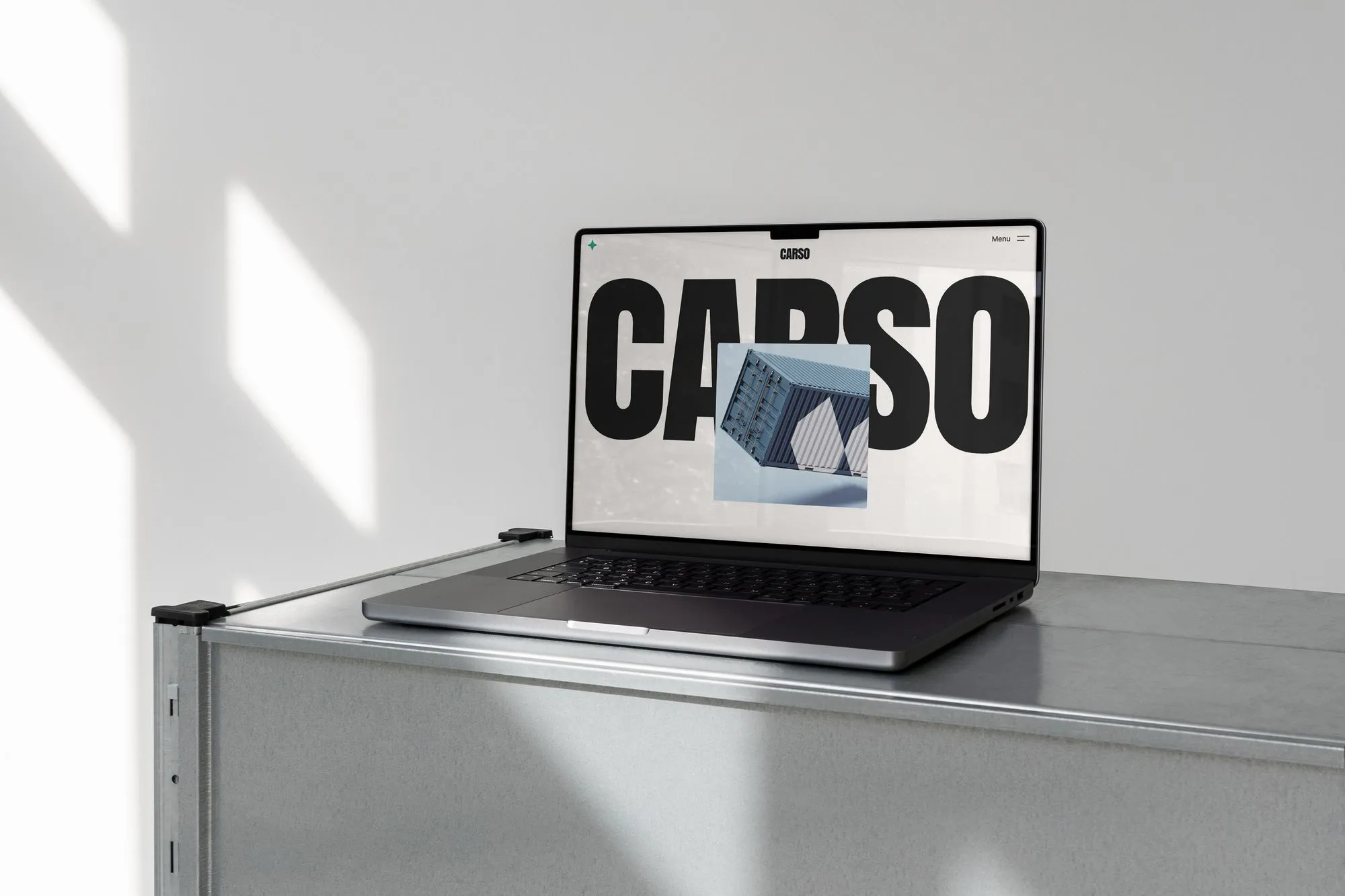 Website design mockup on screen - Design With Dev Panipat